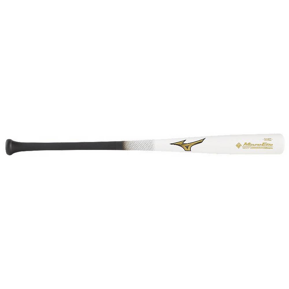 Mizuno MZE 271 Bamboo Elite Wood - Erkek Beysbol Sopası - Beyaz/Siyah Türkiye (VRUTHG-351)